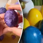 Kozmikus és márvány hatás fillérekért: mit kell festeni a tojásokat húsvétra Kozmikus és márvány hatás fillérekért: mit kell festeni a tojásokat